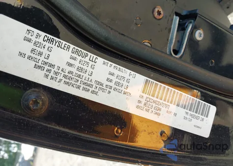 2013 Chrysler 300 Motown из США, поврежденный, VIN 2C3CCAAG3DH727872